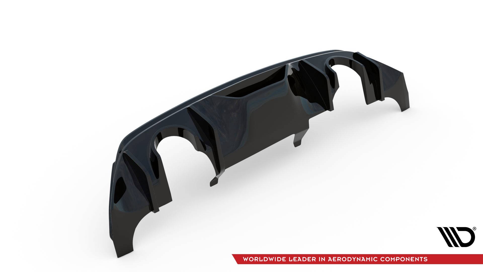 Street+ Heck Ansatz Diffusor V.3 passend für Ford Fiesta ST Mk8 schwarz Hochglanz