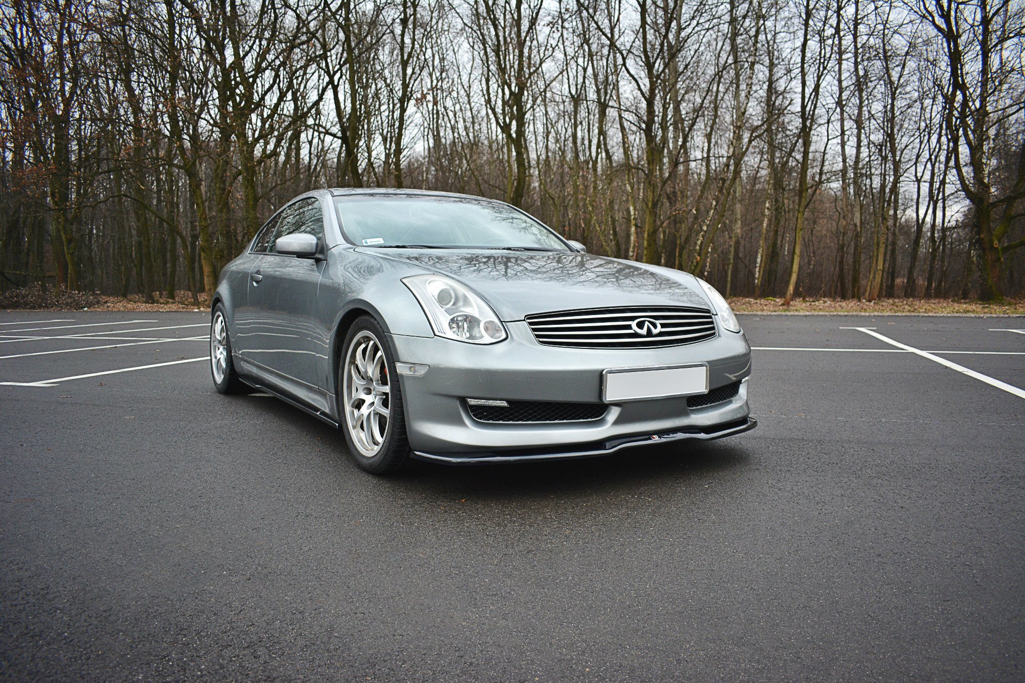 Frontlippe V.1 passend für INFINITI G35 Coupe schwarz matt