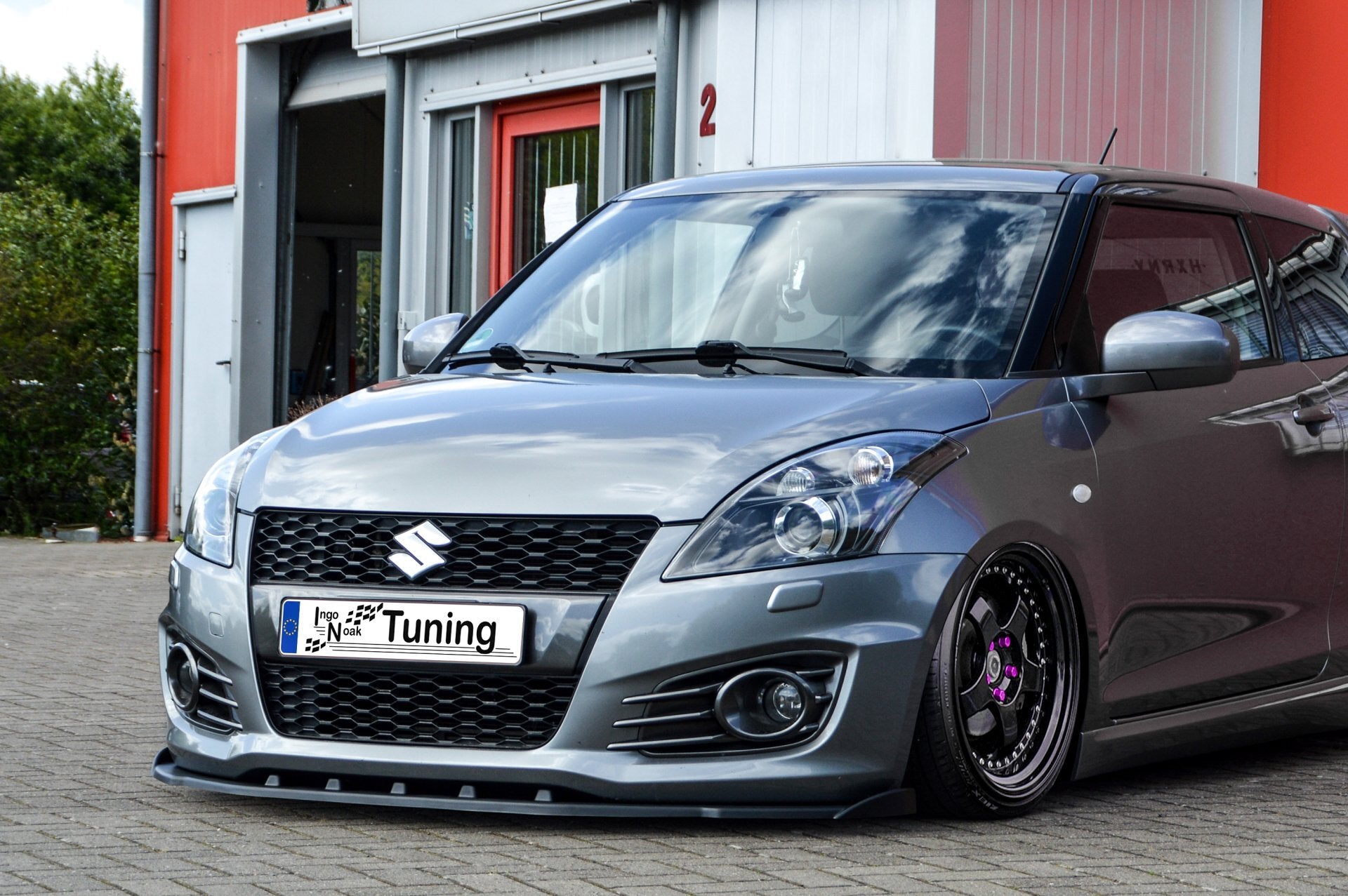 Cuplippe mit Wing für Suzuki Swift Sport FZ/NZ (Schwarz Matt)
