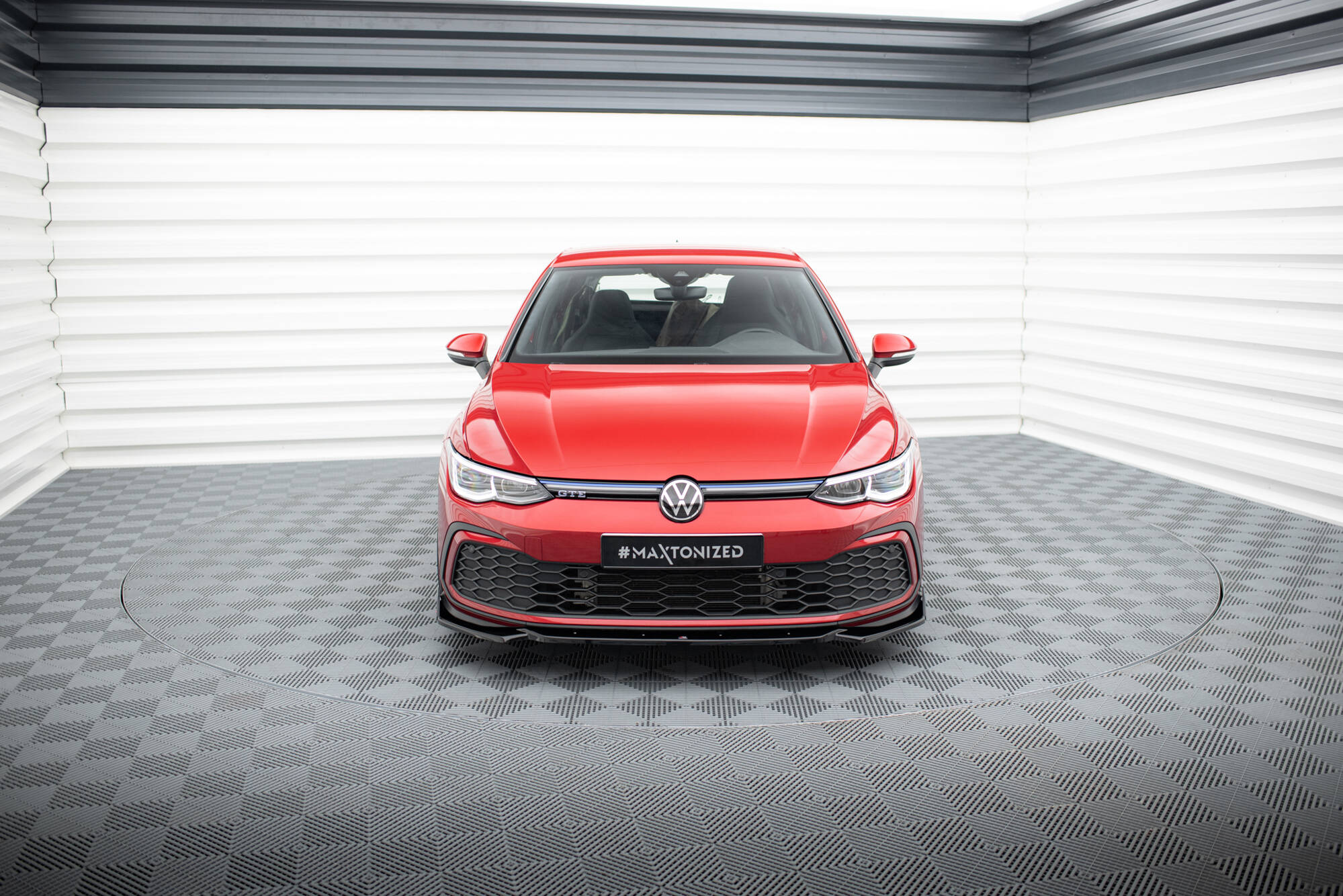 Street+ Spoilerlippe Front Ansatz V.2 + Flaps passend für VW Golf GTI / GTE / GTD / R-Line Mk8