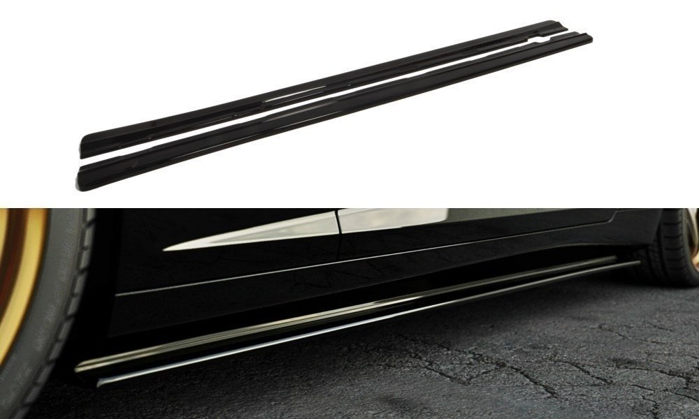 Street+ Seitenschweller Leisten passend für Chevrolet Camaro V SS - US EU VERSION vor FL Carbon Look