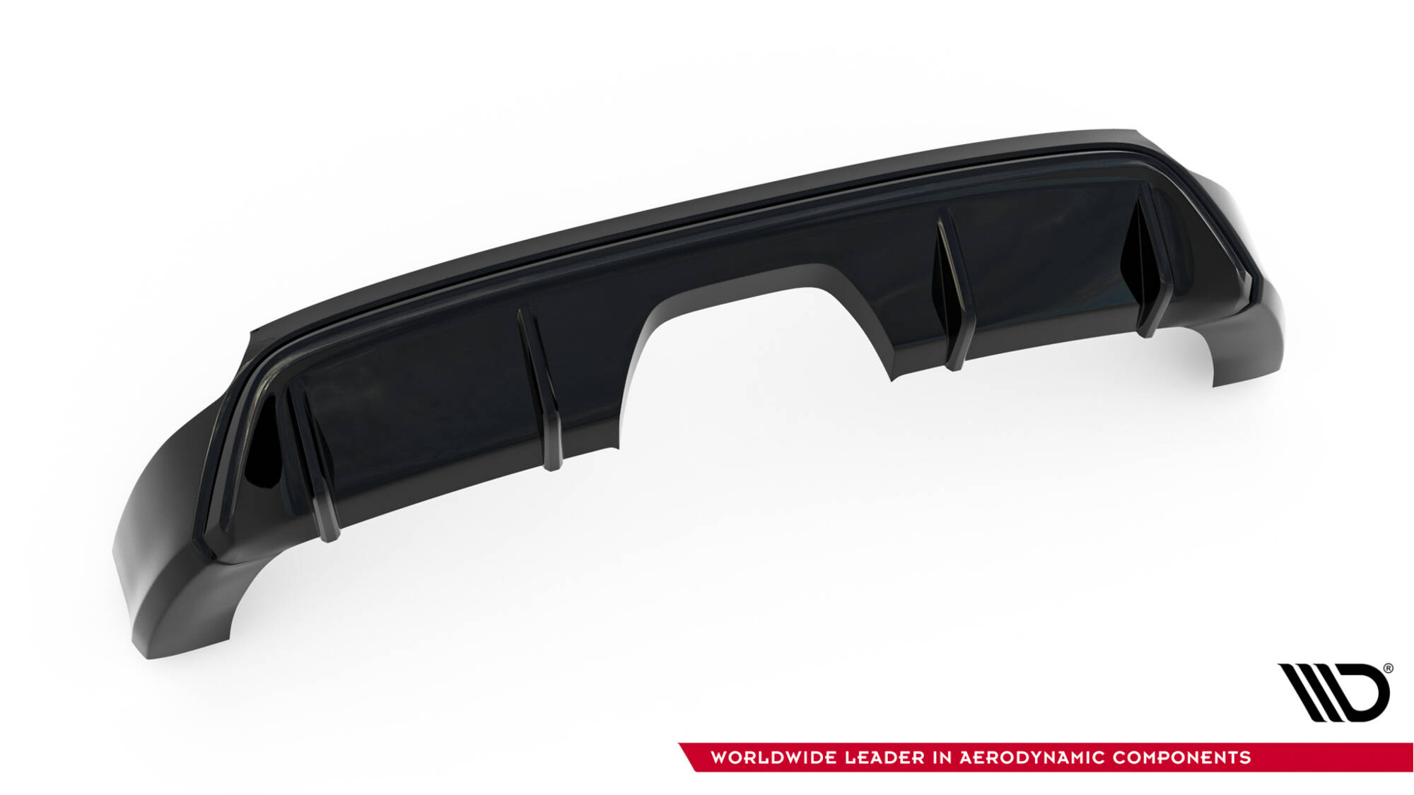 Street+ Heck Ansatz Diffusor passend für Ford Focus ST Mk3 FL RS-Look schwarz Hochglanz