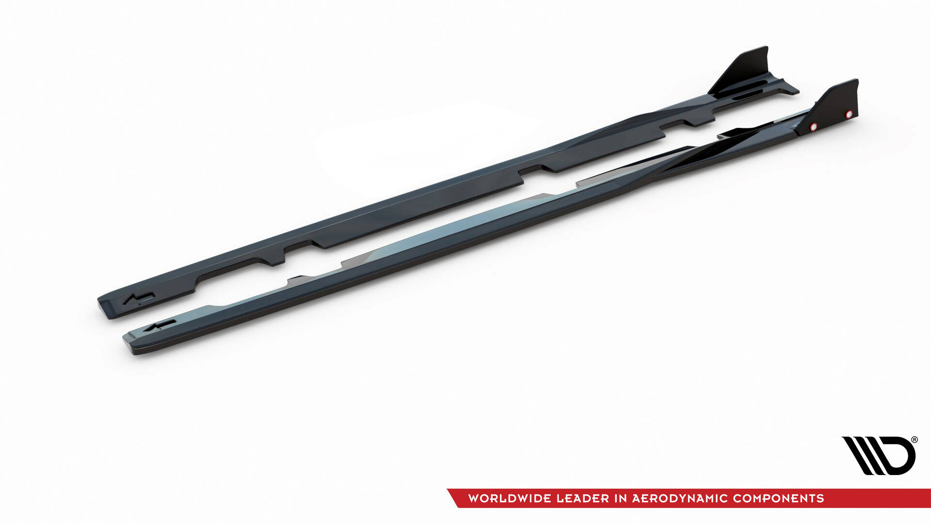 Street+ Seitenschweller Leisten V.2 + Flaps passend für Ford Fiesta ST / ST-Line