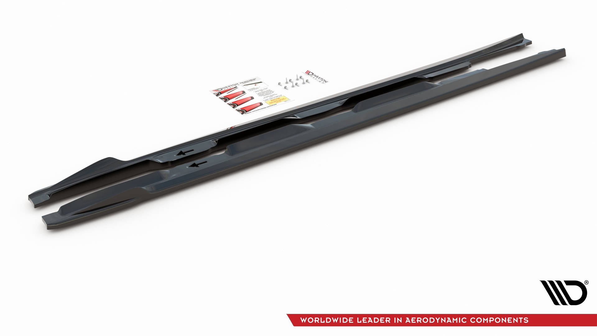 Street+ Seitenschweller Leisten passend für Lexus IS F Mk2 schwarz matt