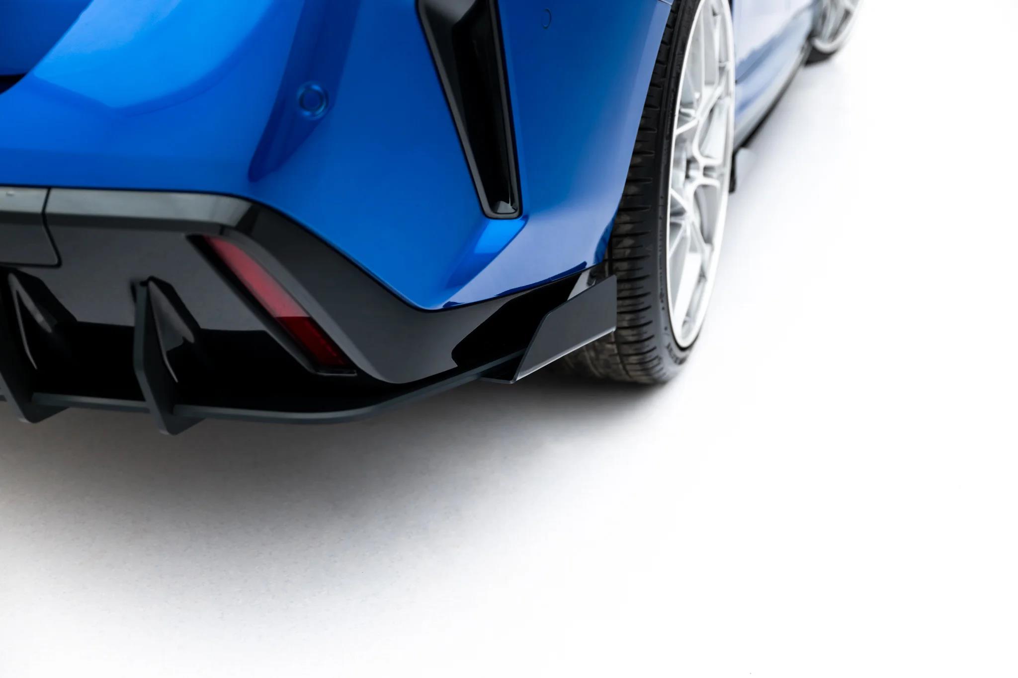 Heckansatz Diffusor + Flaps passend für BMW 2 M-Paket Gran Coupe F74 schwarz Hochglanz