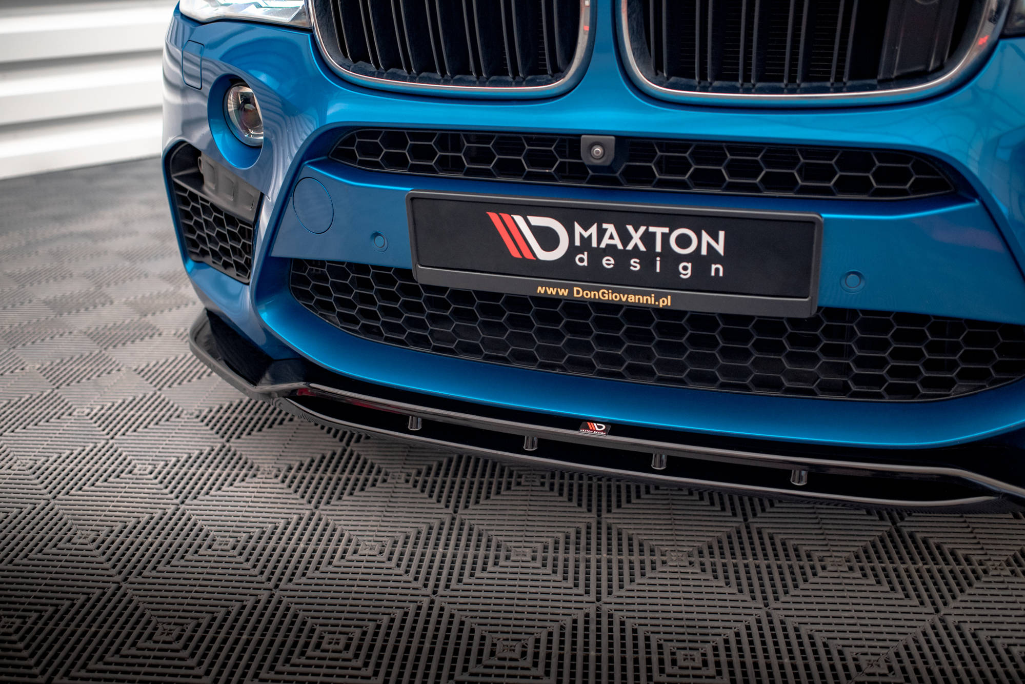 Street+ Spoilerlippe Front Ansatz V.2 passend für BMW X5 M F85 / X6 M F86 schwarz Hochglanz