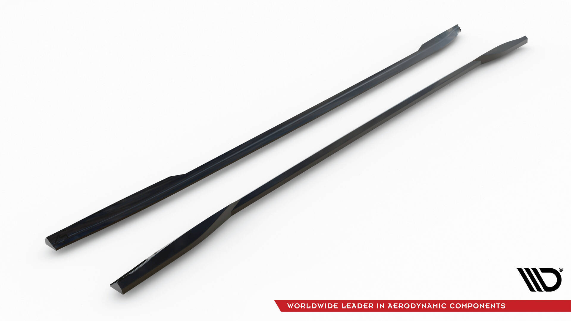 Seitenschweller Ansatz Paar V.2 passend für Tesla Model 3 Performance Mk1 FL schwarz Hochglanz