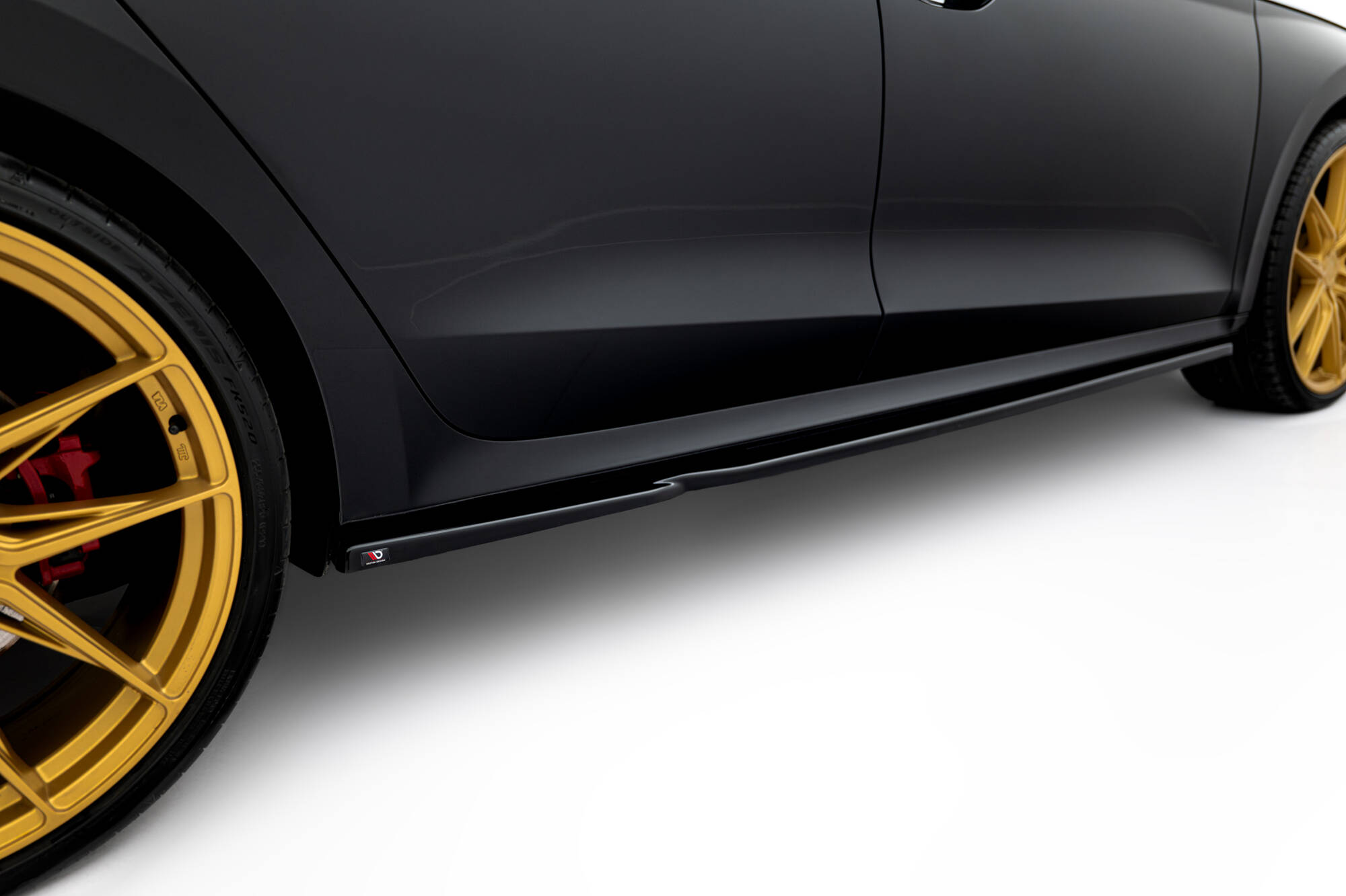Street+ Seitenschweller Leisten V.1 passend für Skoda Octavia RS Liftback / Combi Mk4 FL schwarz Hochglanz
