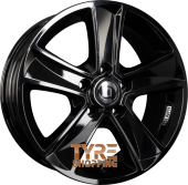 DIEWE WHEELS MAMMUT 5 Nero S - Schwarz Glanz Einteilig 16 Zoll