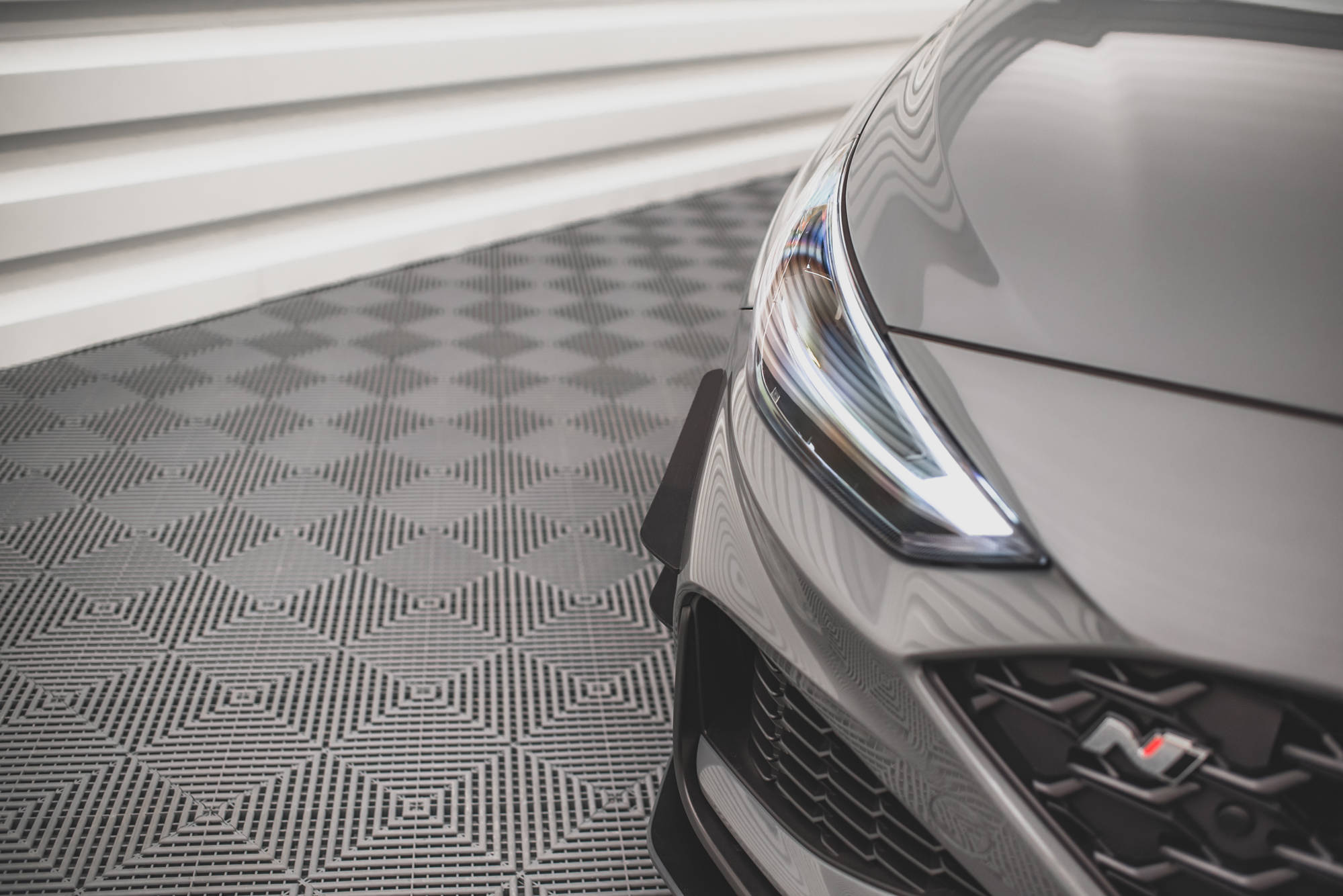 Stoßstangen Flaps Wings vorne Canards passend für Hyundai I30 N / I30 N-Line Hatchback/Fastback Mk3 FL