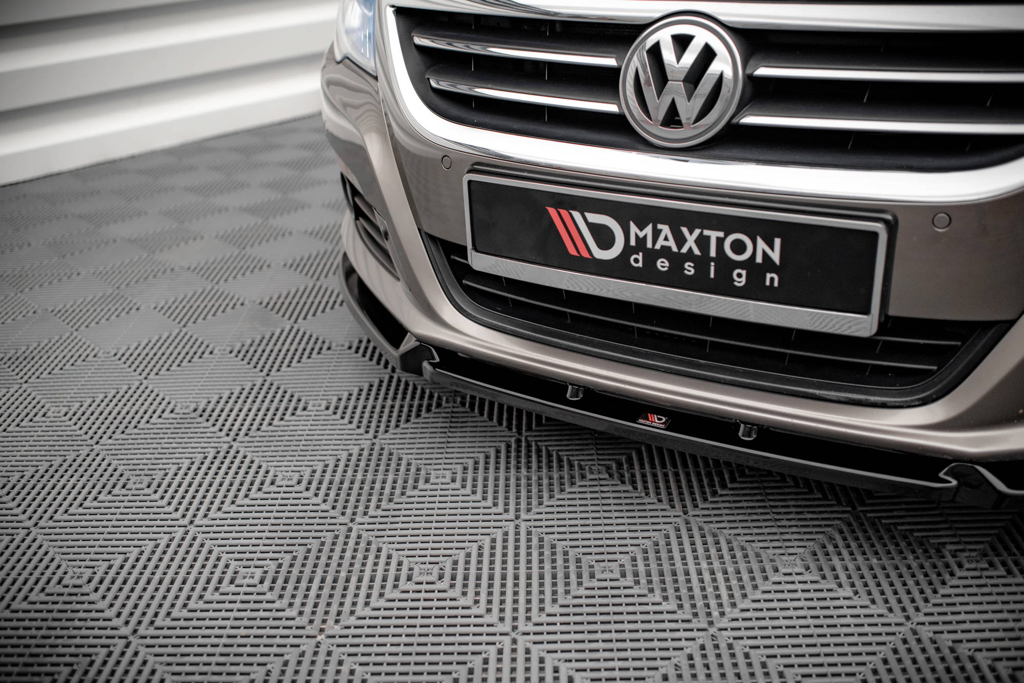 Street+ Spoilerlippe Front Ansatz V.3 passend für VW Passat CC schwarz Hochglanz