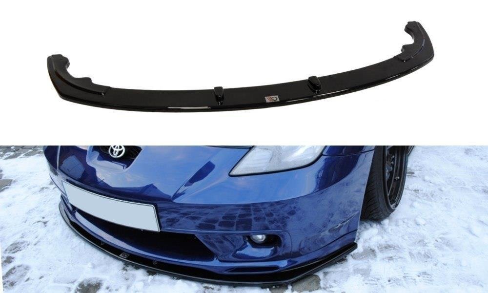 Street+ Spoilerlippe Front Ansatz passend für Toyota CELICA T23 TS vor FL schwarz Hochglanz