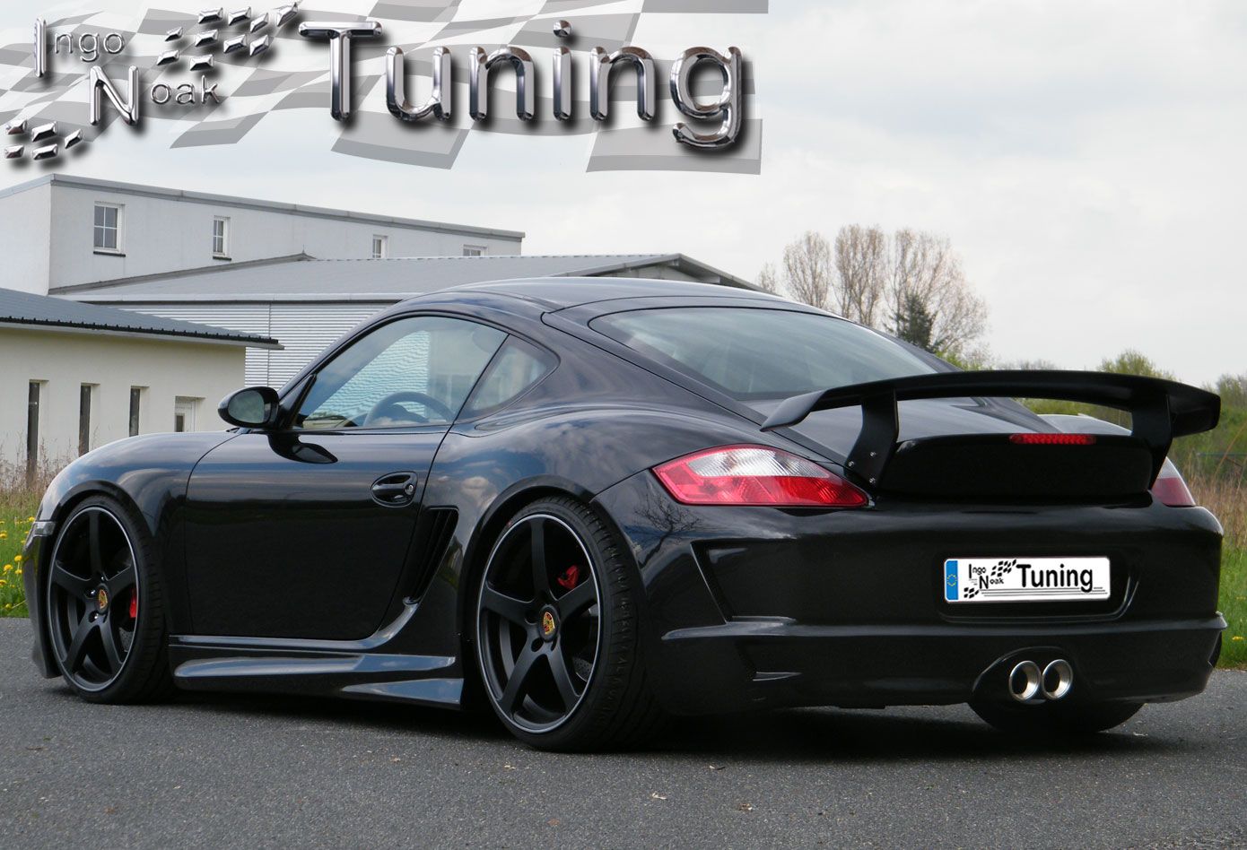 Heckspoiler Heckflügel Ducktail aus GFK für Porsche Cayman Boxster 987