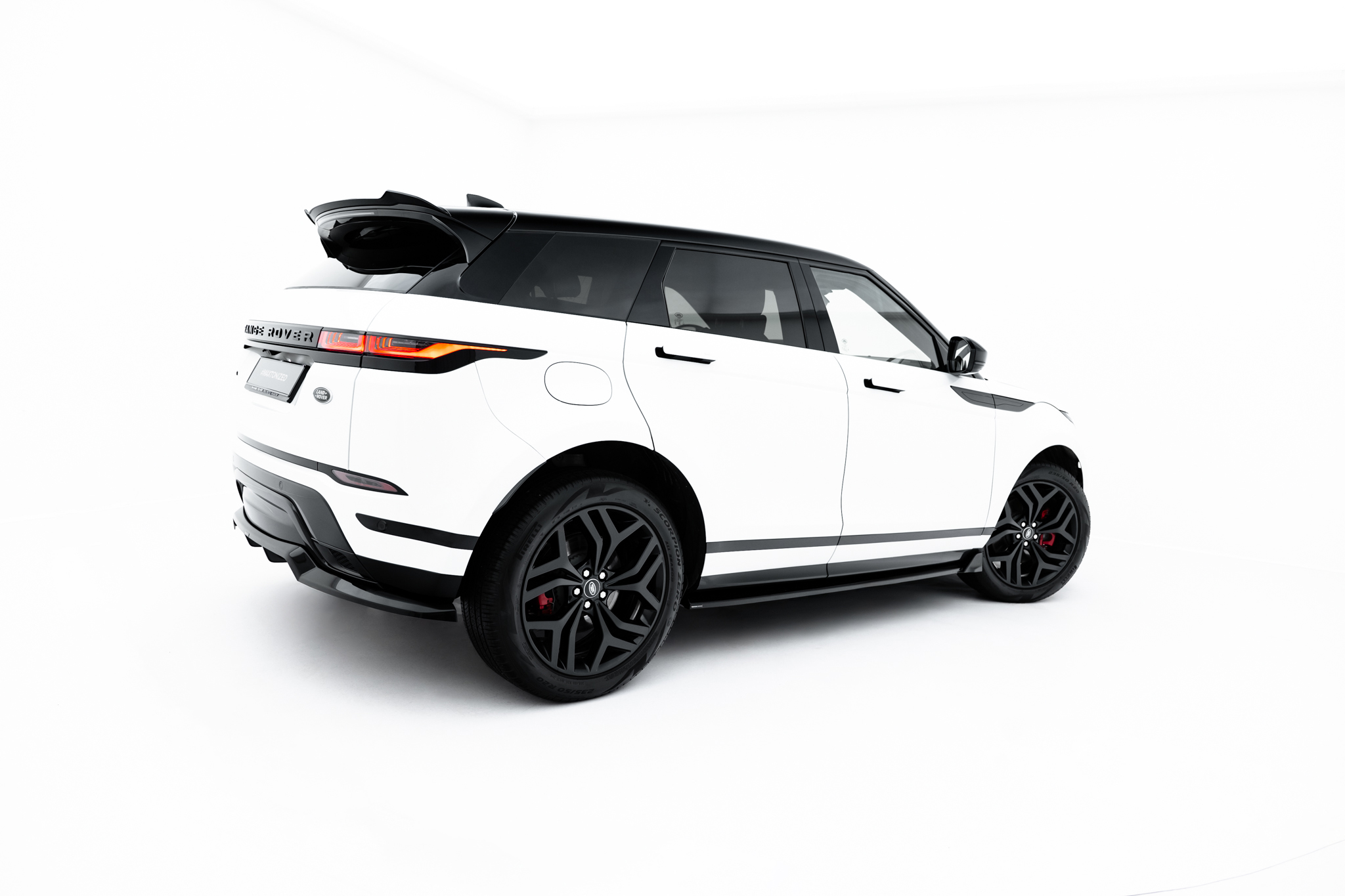 Seitenschweller Ansatz Paar passend für Land Rover Range Rover Evoque Dynamic Mk2 schwarz Hochglanz
