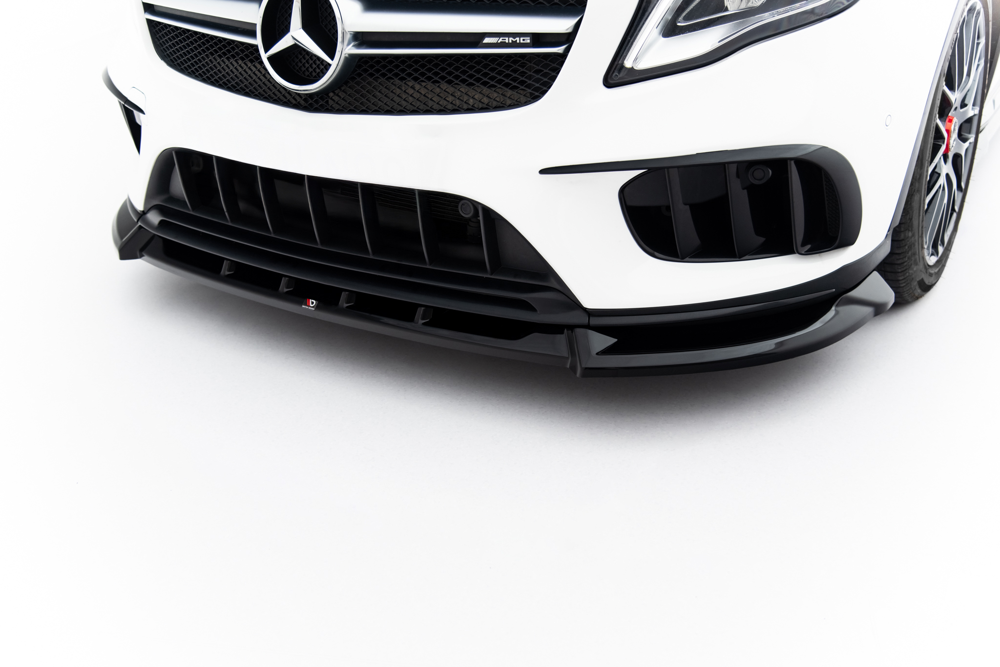 Street+ Spoilerlippe Front Ansatz passend für Mercedes GLA 45 AMG X156 FL schwarz Hochglanz