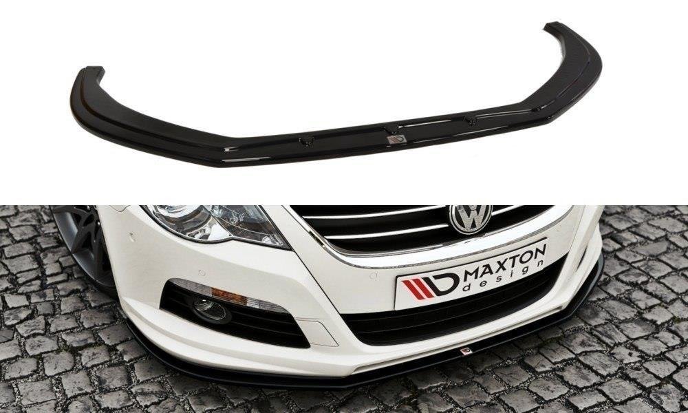 Front Ansatz für VW Passat CC R36 RLINE vor Facelift schwarz Hochglanz