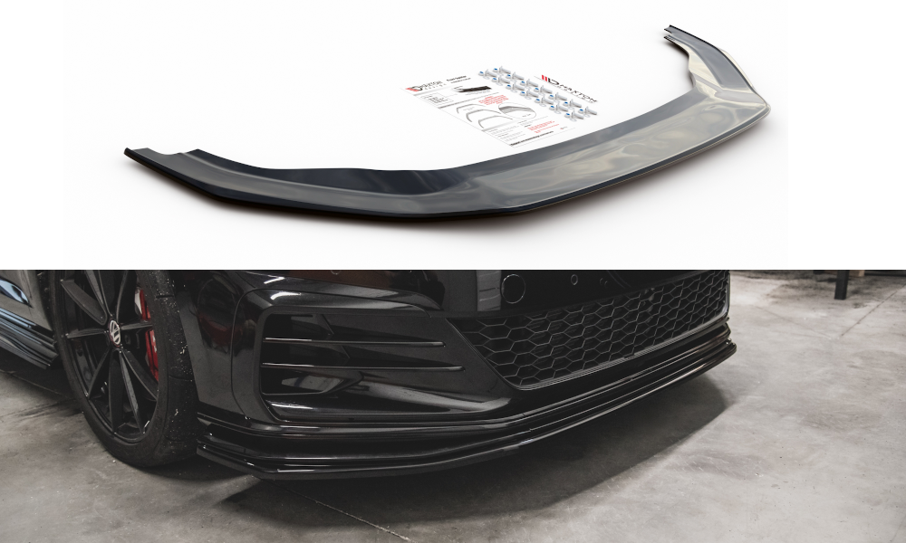 Street+ Spoilerlippe Front Ansatz passend für VW Golf 7 GTI TCR rot Hochglanz