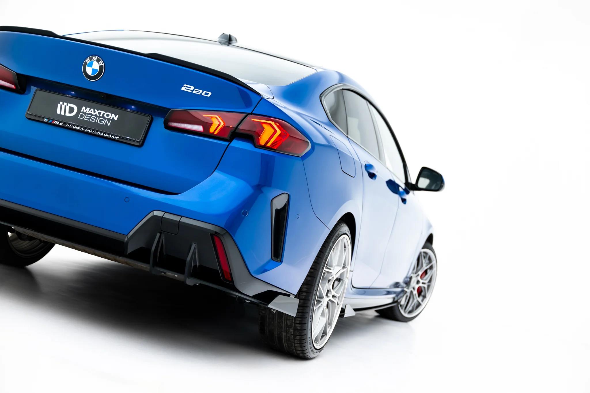 Heckansatz Diffusor + Flaps passend für BMW 2 M-Paket Gran Coupe F74 schwarz Hochglanz