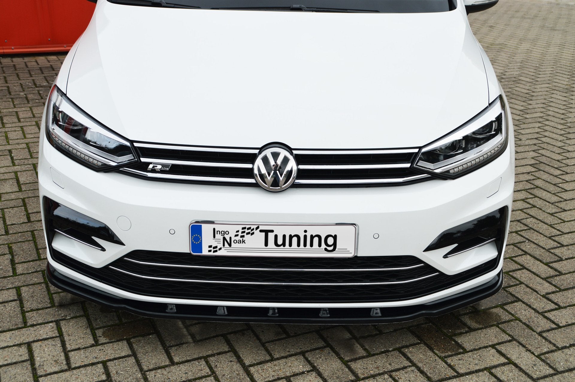 Cup Frontspoilerlippe für VW Touran 5T (Schwarz Matt)