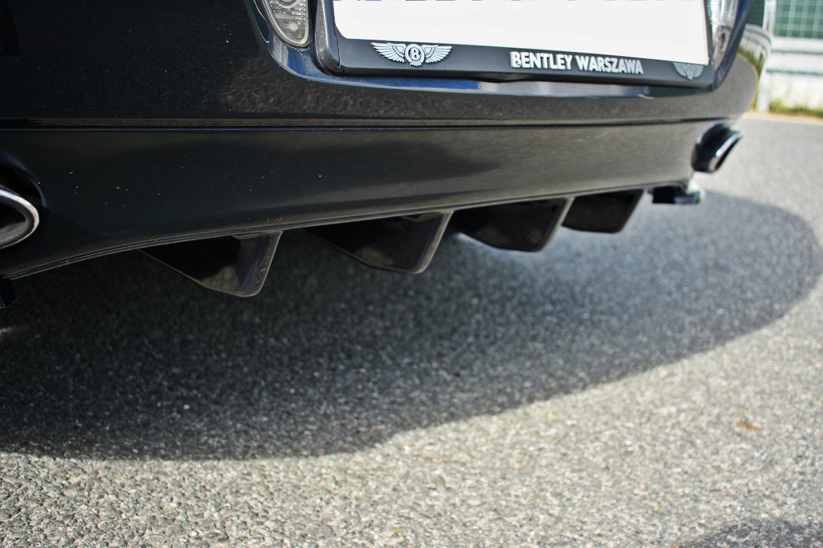 Heckansatz Diffusor passend für BENTLEY CONTINENTAL GT schwarz Hochglanz