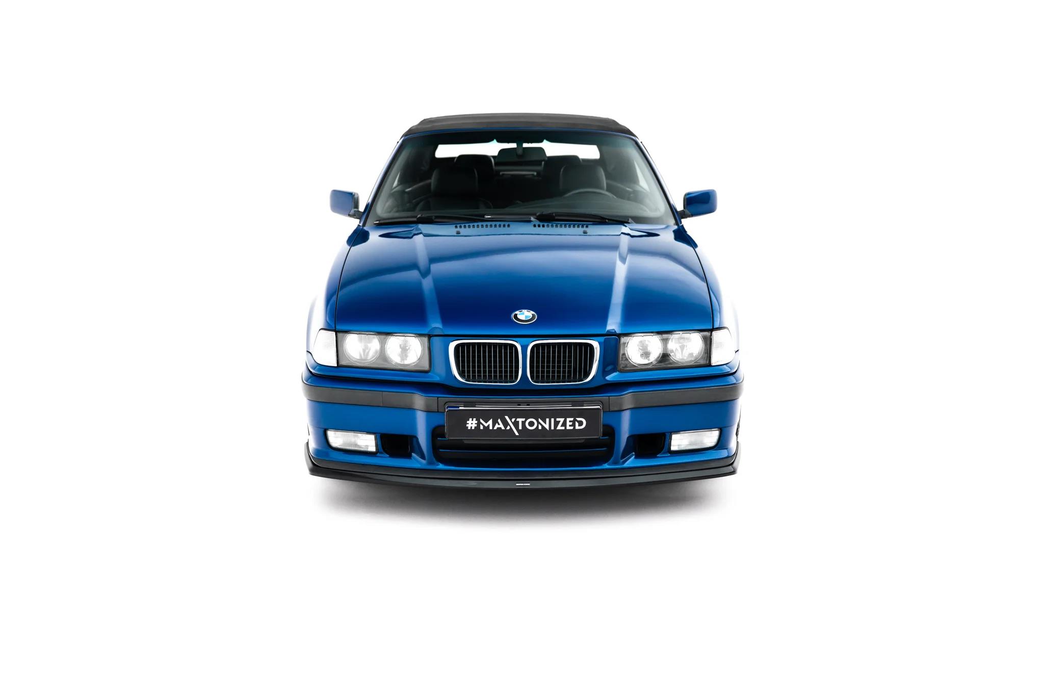 Frontlippe V.3 passend für BMW M3 / 3 M-Paket Coupe / Cabrio E36 schwarz Hochglanz