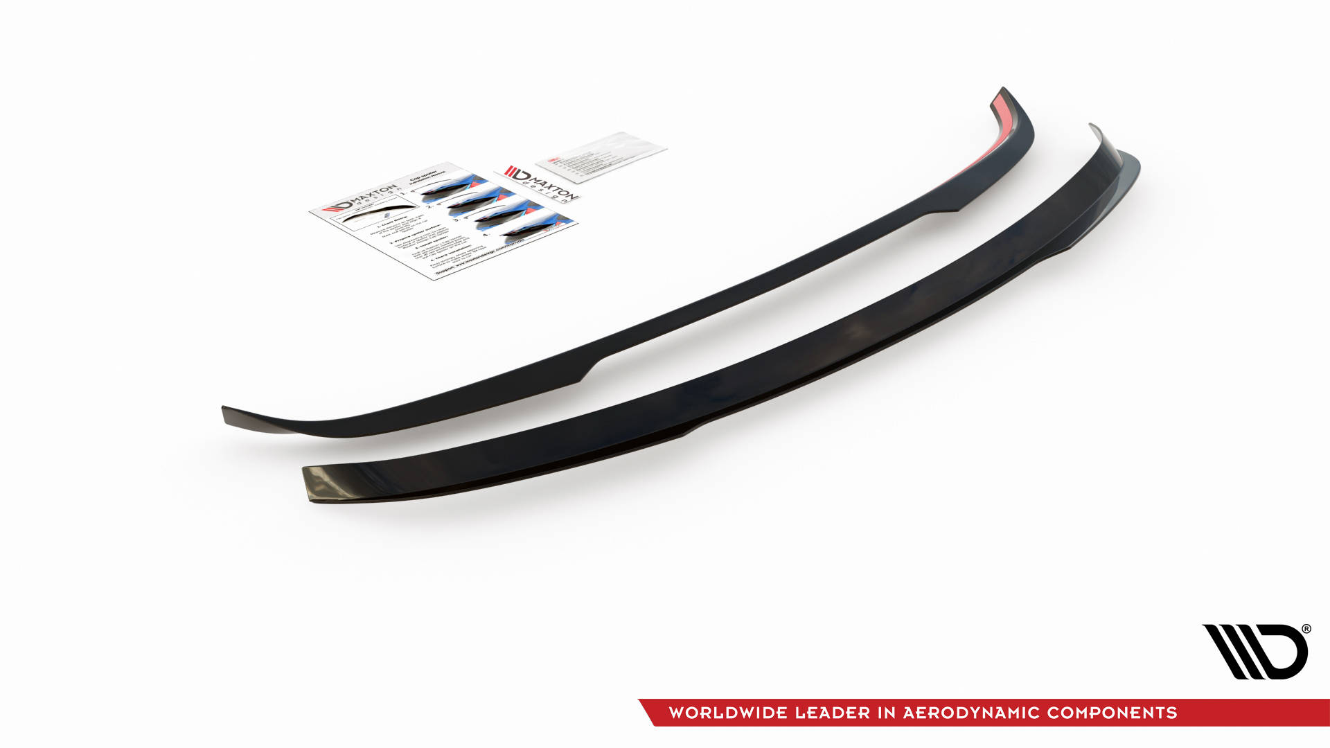 Heck Spoiler Aufsatz Abrisskante passend für Toyota Avensis Mk3 FL Wagon schwarz Hochglanz