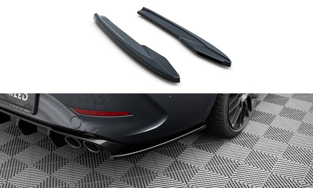 Diffusor Flaps V.2 passend für CUPRA Leon ST Mk1 FL schwarz Hochglanz