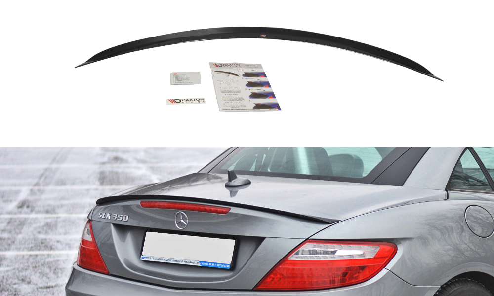 Spoiler CAP für Mercedes-Benz SLK R172 schwarz Hochglanz
