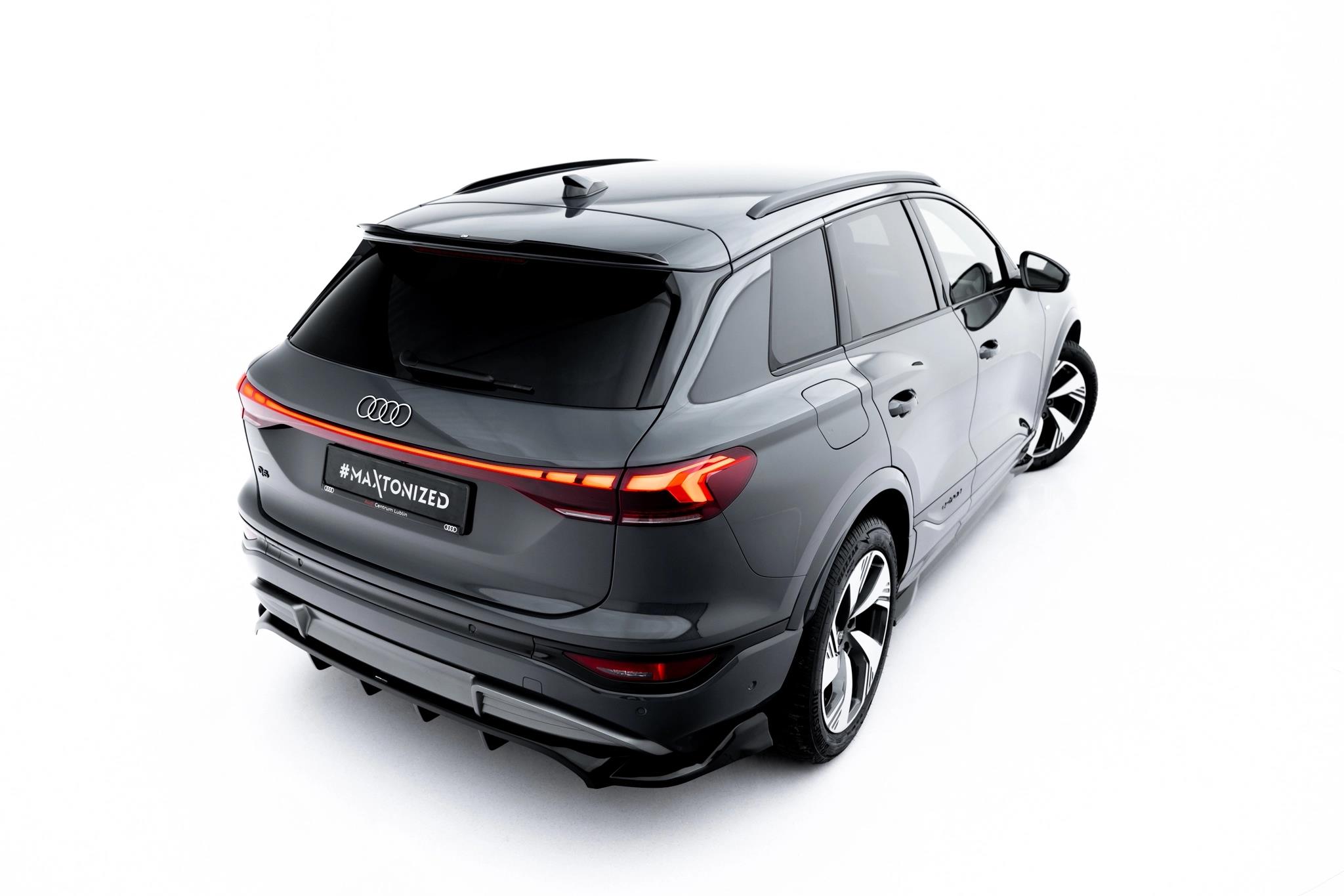 Heckspoiler Lippe passend für Audi Q6 e-tron Standard / S-Line / SQ6 e-tron SUV Mk1 schwarz Hochglanz