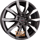 BORBET CW5 Mistral Anthracite Glossy Polished Einteilig 16 Zoll