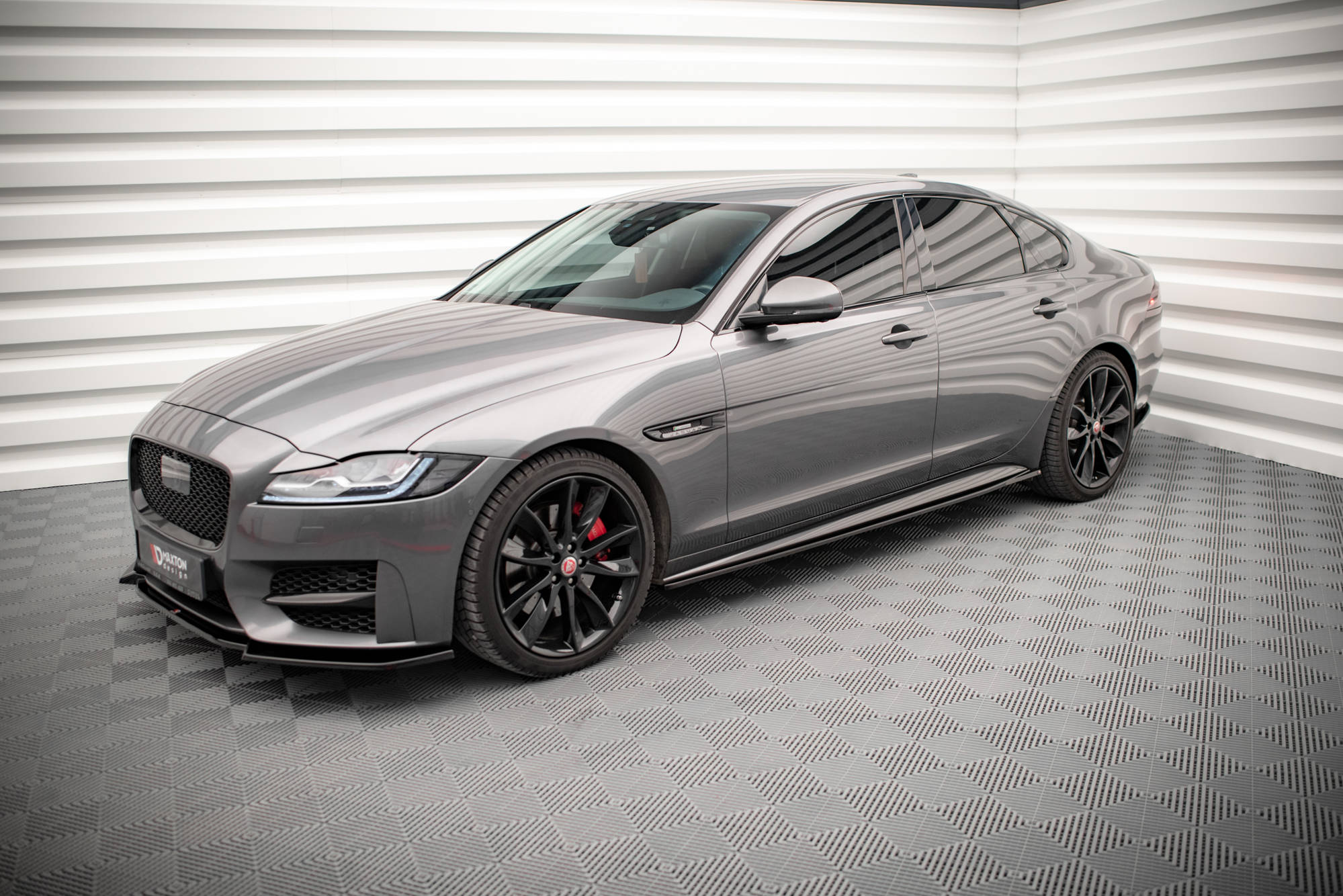 Street+ Seitenschweller Leisten passend für Jaguar XF R-Sport Mk2 schwarz matt