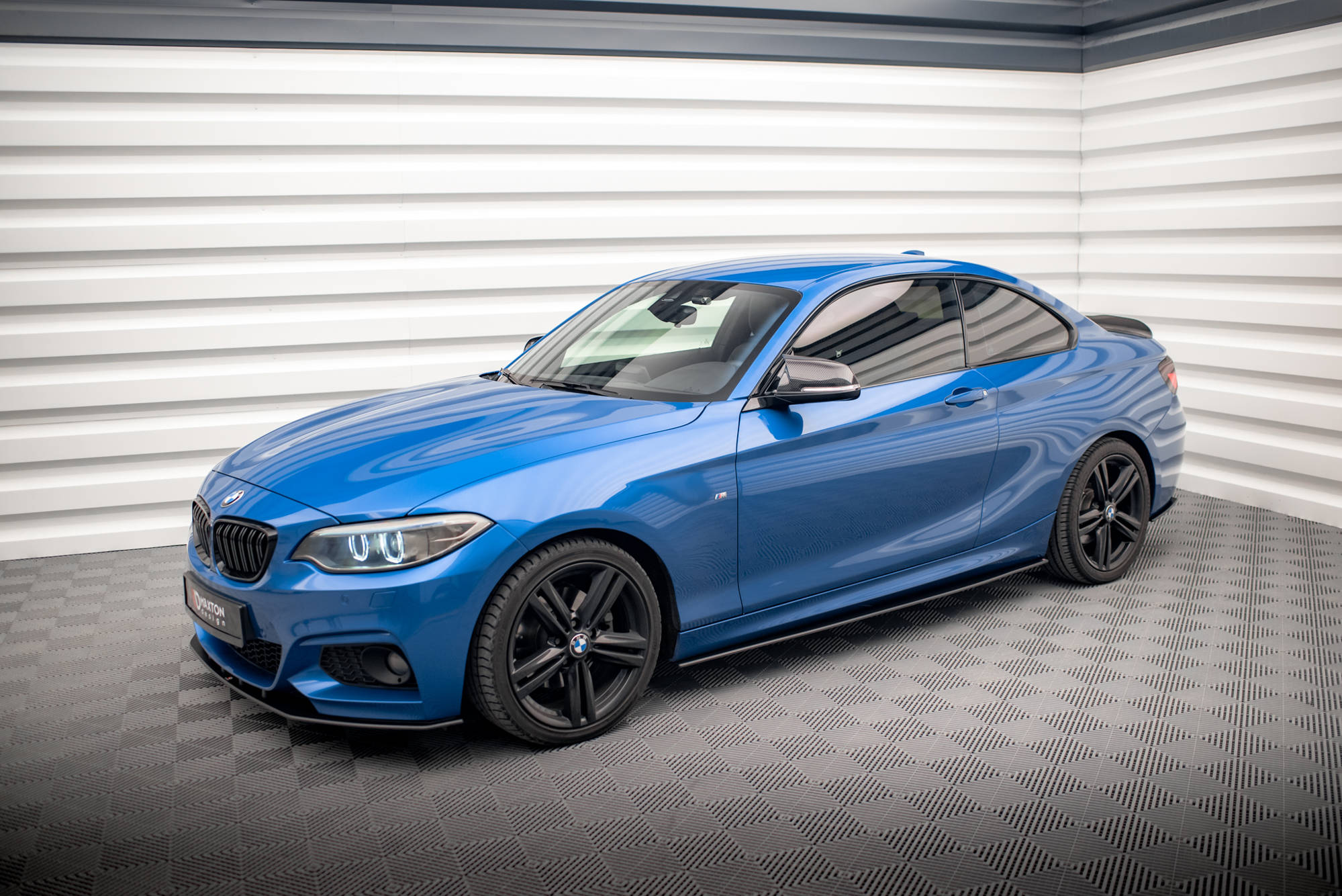 Street Pro Seitenschweller Leisten passend für BMW 2 M-Paket F22 rot