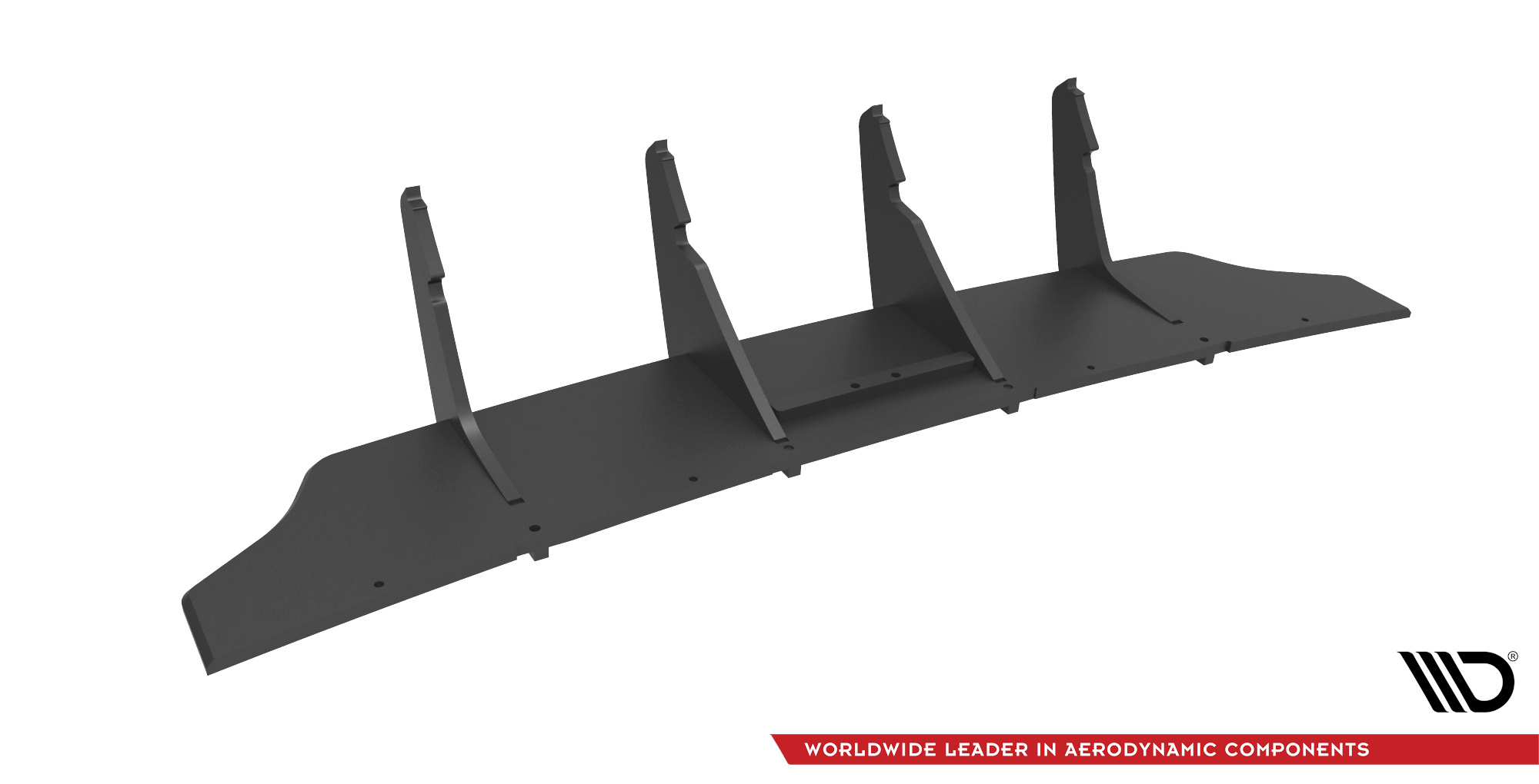 Street Pro Heckschürze Heck Ansatz Diffusor passend für Audi RS3 Limousine 8Y schwarz-rot