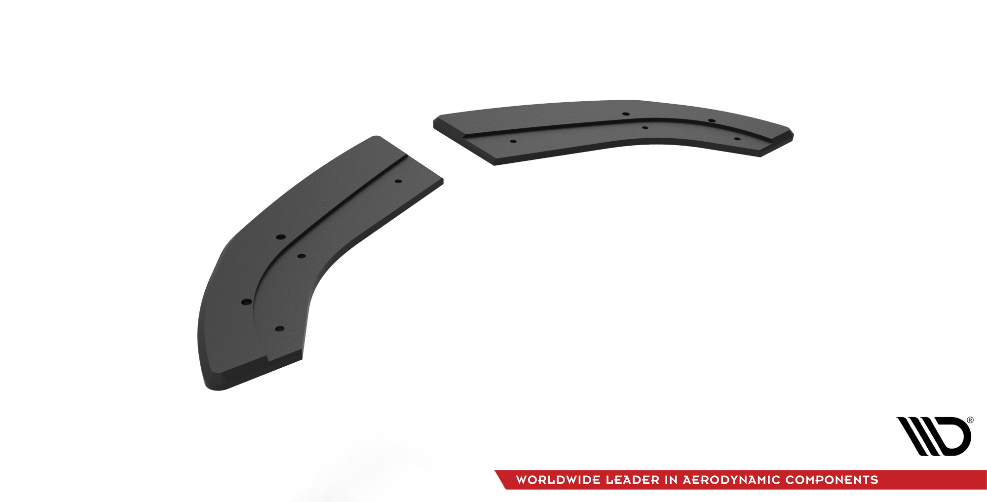 Street Pro Heck Ansatz Flaps passend für Ford Fiesta ST Mk6 rot