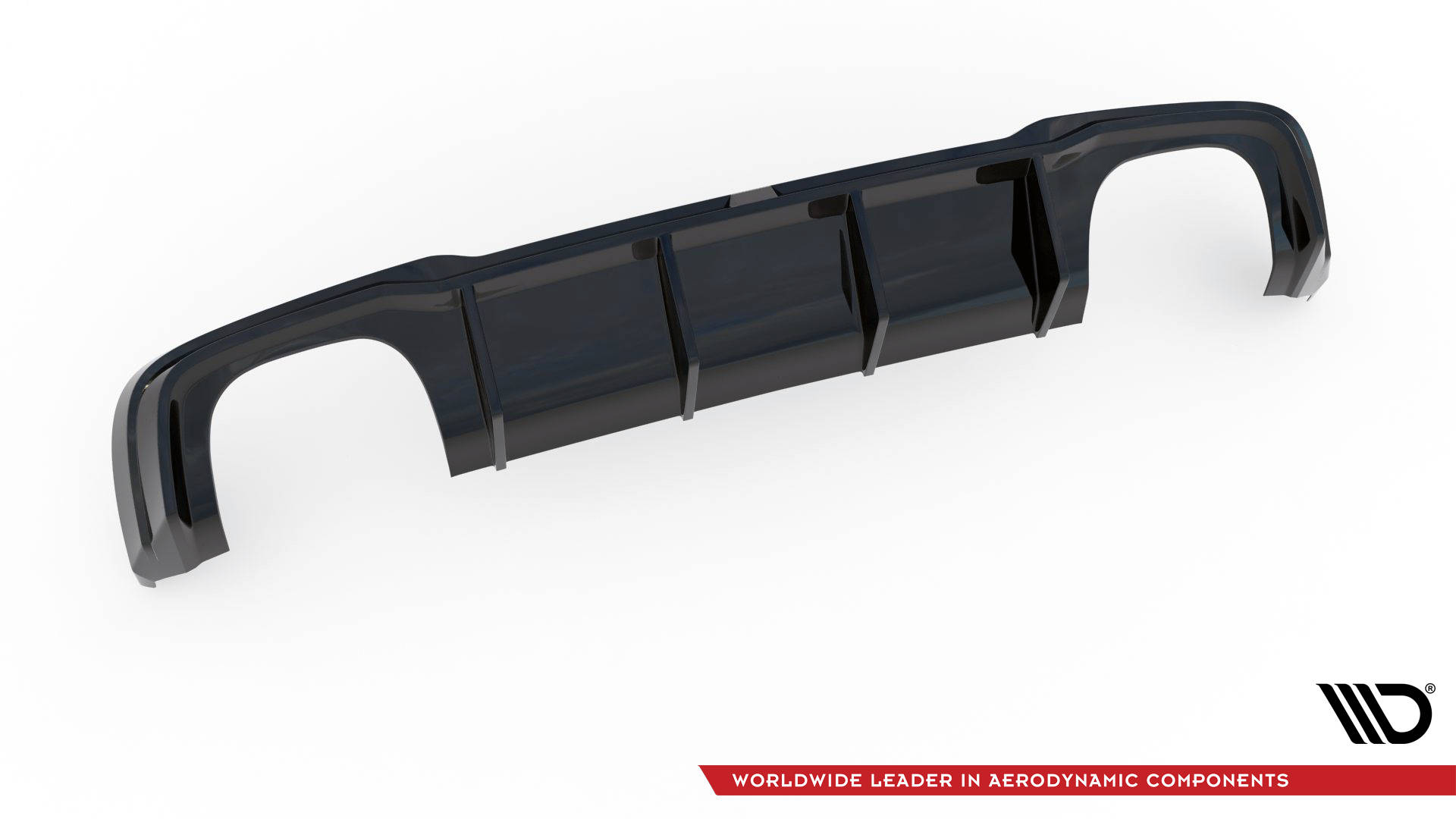 Street+ Heck Ansatz Diffusor V.2 passend für Audi RS3 Sportback 8V FL schwarz Hochglanz