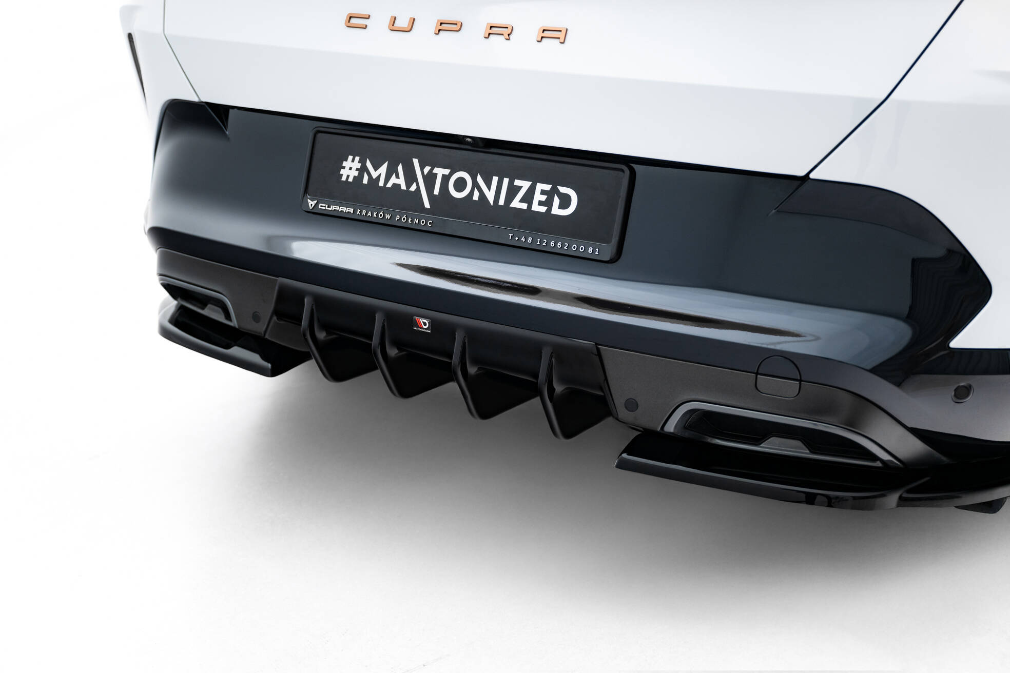 Heckansatz Diffusor V.2 passend für CUPRA Formentor Mk1 FL schwarz Hochglanz