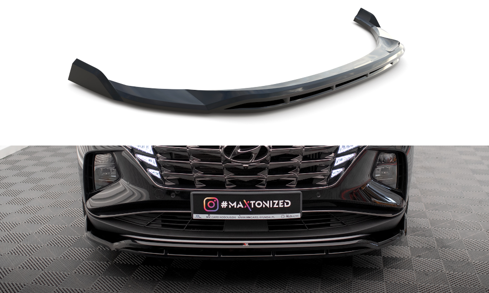 Street+ Spoilerlippe Front Ansatz V.2 passend für Hyundai Tucson Mk4 schwarz Hochglanz