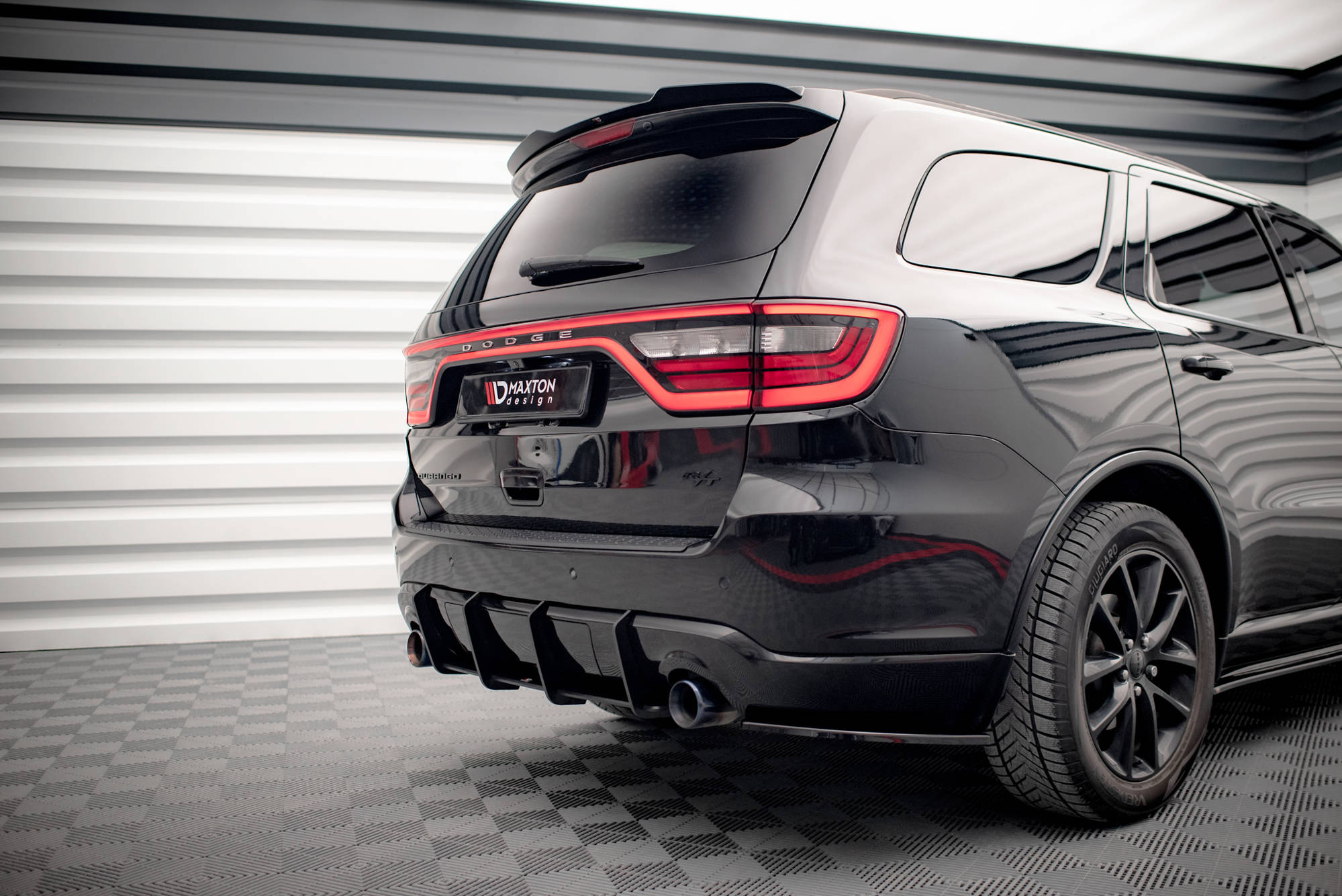 Street Pro Heckschürze Heck Ansatz Diffusor V.2 passend für Dodge Durango RT Mk3