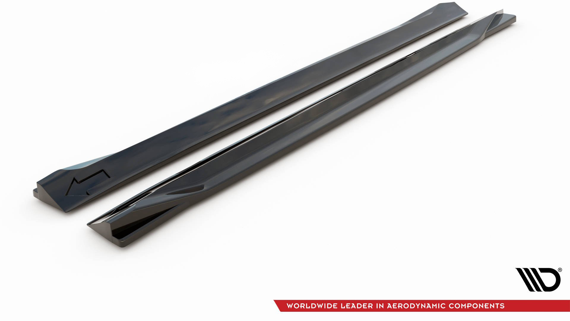 Street+ Seitenschweller Leisten passend für Volvo XC60 Mk2 R-Design schwarz Hochglanz