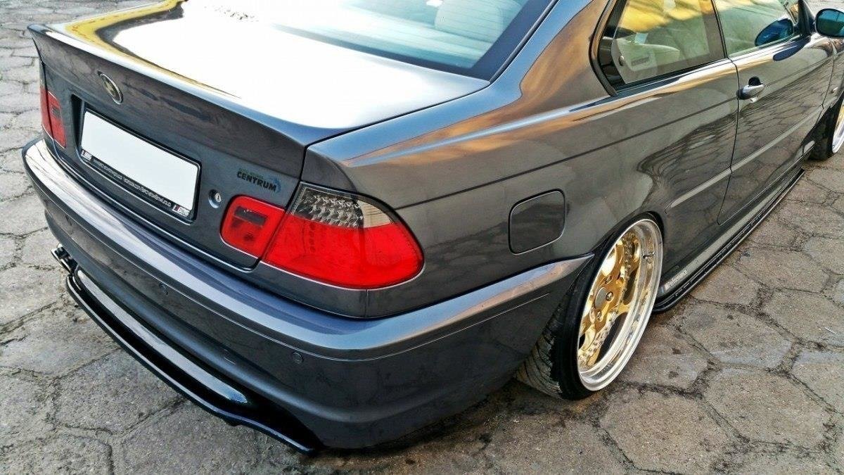 Heckansatz BMW 3er E46 M Paket COUPE schwarz Hochglanz