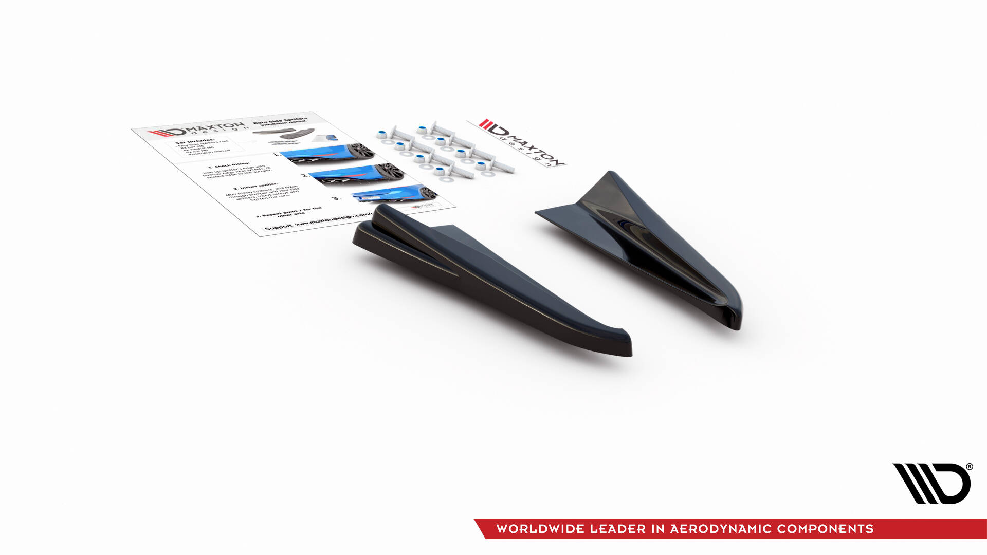 Street+ Heck Ansatz Flaps passend für Audi RSQ3 Sportback / SUV F3 schwarz Hochglanz
