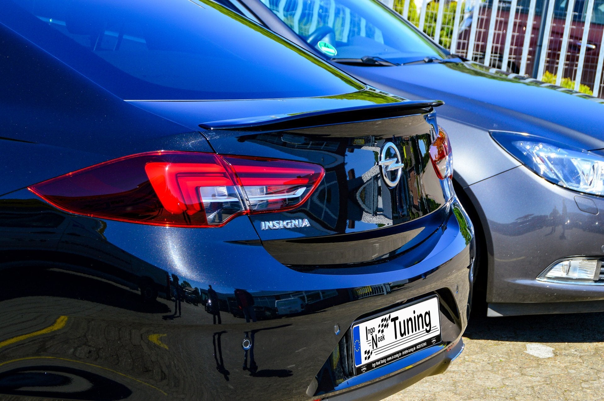 Heckklappenspoiler Ducktail für Opel Insignia B Grandsport (Schwarz Matt)