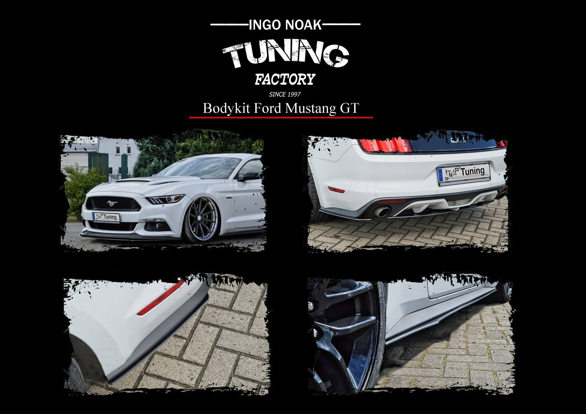 Bodykit für Ford Mustang GT 2014-2017 (Schwarz Matt)