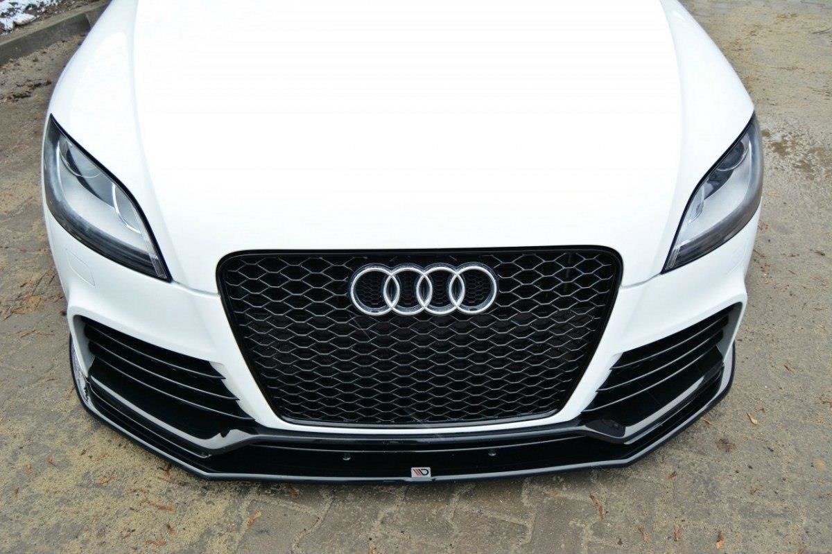 Street+ Spoilerlippe Front Ansatz V.1 passend für Audi TT RS 8J schwarz Hochglanz