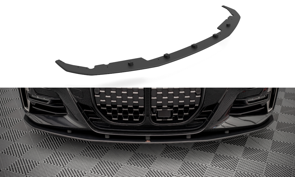 Street Pro Spoilerlippe Front Ansatz passend für BMW 4er M-Paket G22 rot