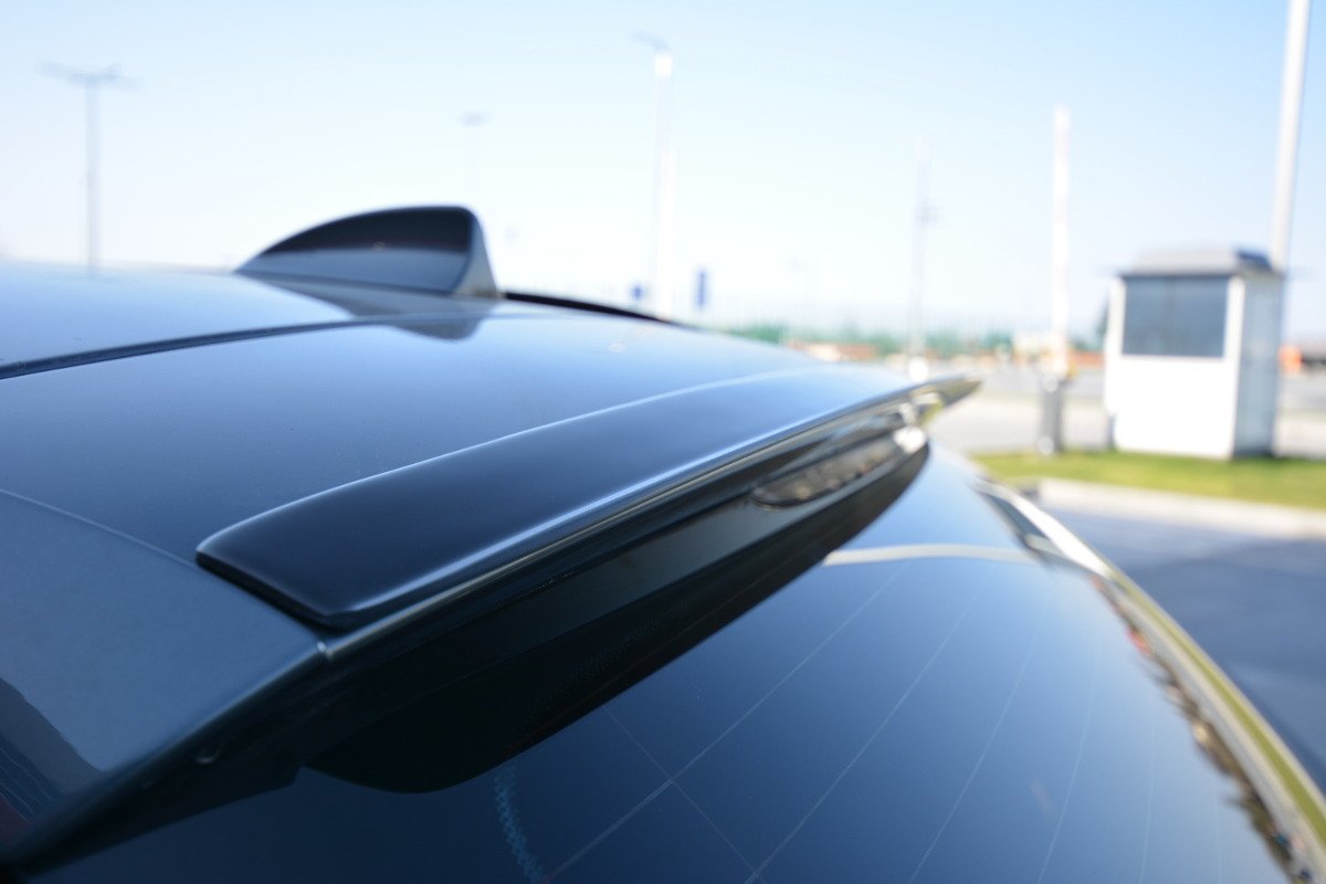 Spoiler CAP für BMW 5er E61 M Paket schwarz Hochglanz