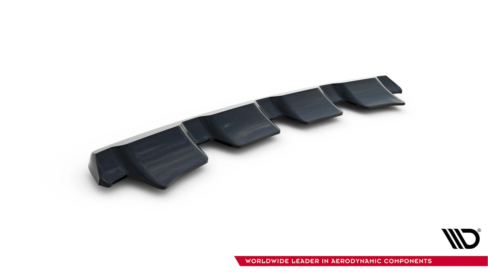 Street+ Mittlerer Diffusor Heck Ansatz passend für Kia SPORTAGE mk4 GT-Line schwarz Hochglanz