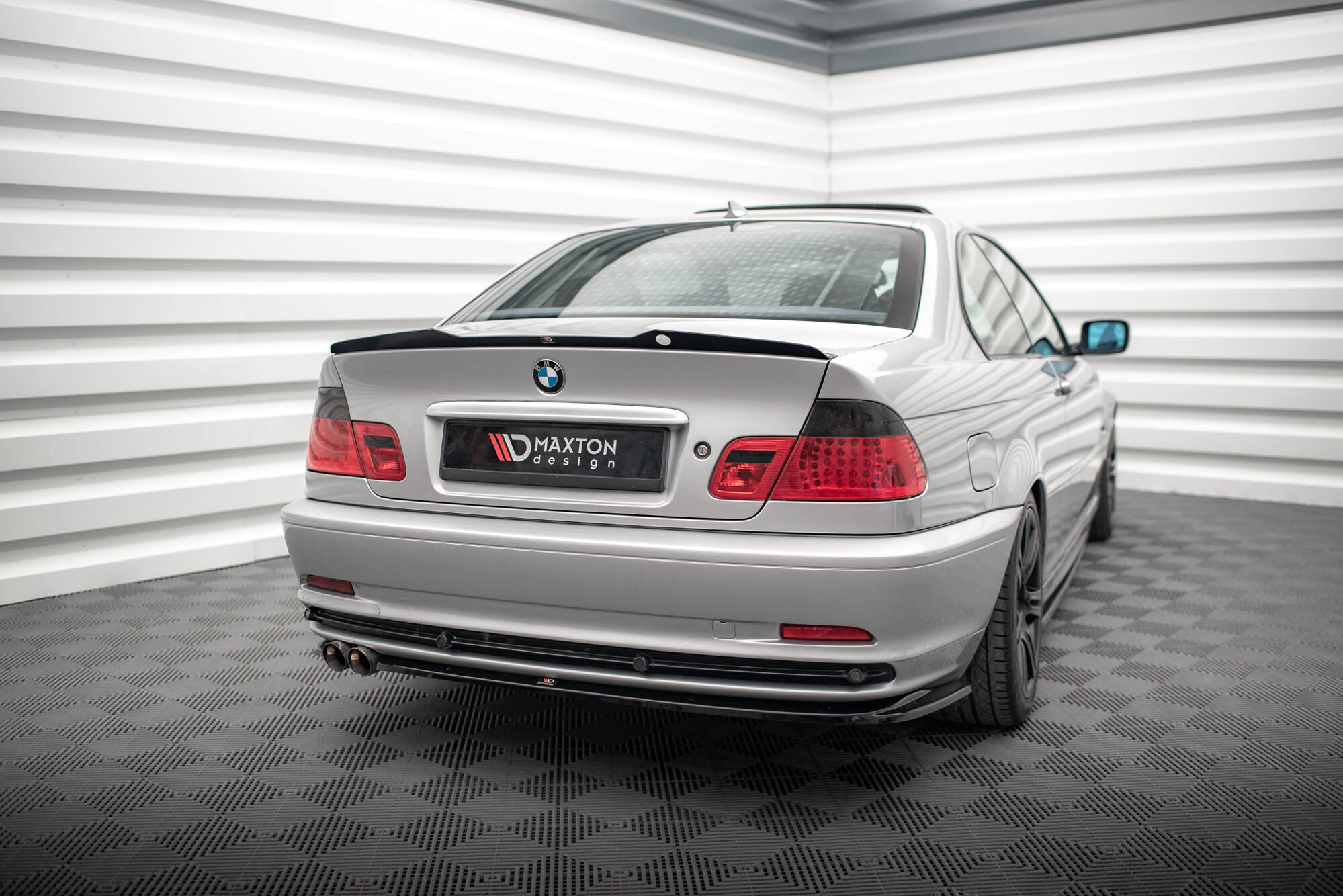 Heck Spoiler Aufsatz Abrisskante V.2 passend für BMW 3er Coupe E46 schwarz Hochglanz