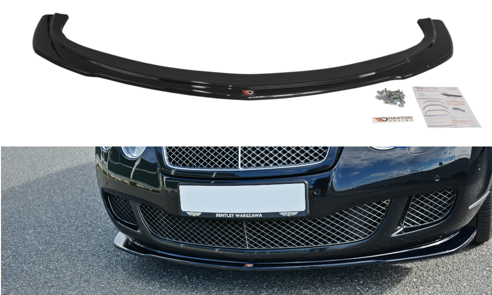 Frontlippe V.1 passend für BENTLEY CONTINENTAL GT schwarz Hochglanz