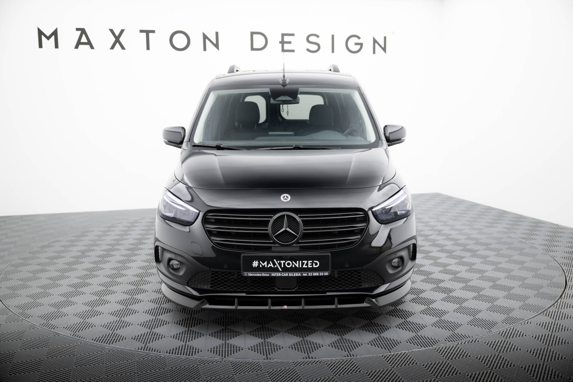 Street+ Spoilerlippe Front Ansatz passend für Mercedes T-Klasse W420 schwarz Hochglanz